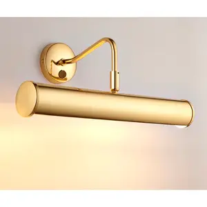 1 - Light Hardwired Wall Mounted Picture Light Brass / 18.5 cm H x 35.5 cm W