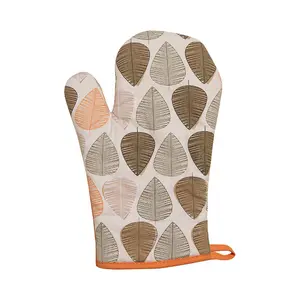 Maison by Premier Orange Leaf Single Oven Glove