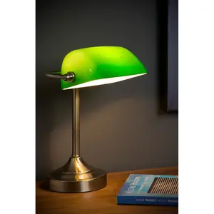 Lucide Banker Classic Desk Lamp - 1xE14 - Bronze