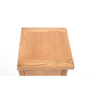 Pompey 2 Drawer Bedside Table Natural