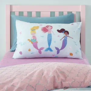 Catherine Lansfield Mermaid Ombre Fitted Sheet Pink