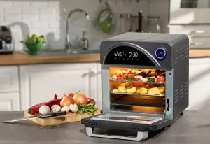 Daewoo XL Rotisserie Air Fryer 14.5 Litre Digital Oven SDA2519GE Silver