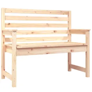 Berkfield Garden Bench 109x48x91.5 cm Solid Wood Pine