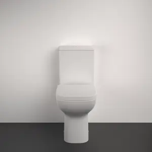 Ideal Standard i.life A White Back to wall Square Toilet set with Soft close seat & Close coupled cistern