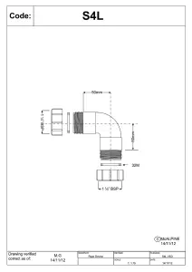 McAlpine S4L 1" 90degree Surefit Bend