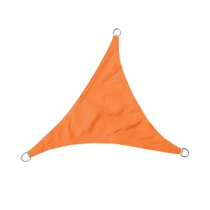 SunDaze 2x2x2m Triangle Orange Sun Shade Sail Outdoor Garden Patio Sunscreen UV Block With Free Rope