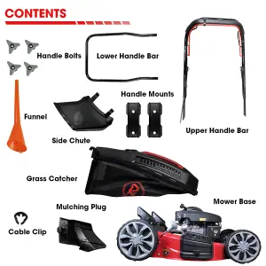 RocwooD Petrol Self Propelled Lawnmower 20"