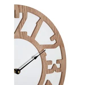 Interiors by Premier Vitus Carved Wood Wall Clock