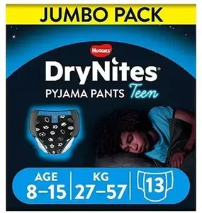 Drynites Pyjama Pants Jumbo, Boys, 8-15 Years 13S