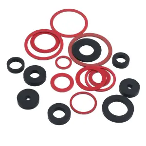 Rubber and Fibre Sealing Washers Assortment 141pc AST6