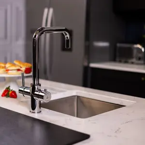 flode Vier 4 in 1 Instant Boiling Hot & Filtered Cold Water Tap Polished Chrome Finish