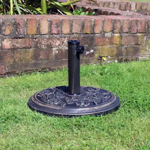 9KG Garden Parasol Round Base Rose