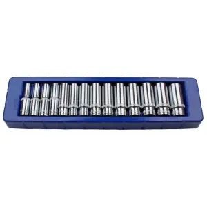 US PRO 14 Piece 3/8" Dr 6 Point Deep Metric Socket Set 8mm - 21mm 1389