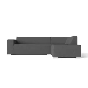 Emelda Grace Dennis Corner Sofa - Right Hand - Dark Grey