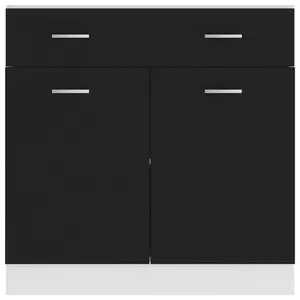 81.5cm Kitchen Pantry Black