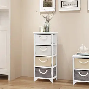 Berkfield Storage Cabinet 4 Drawers Wood