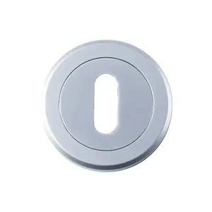 51mm Lock Profile Escutcheon Chamfered Edge Concealed Fix Satin Chrome