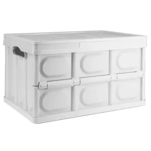 TekBox Regular Folding Storage Box - White