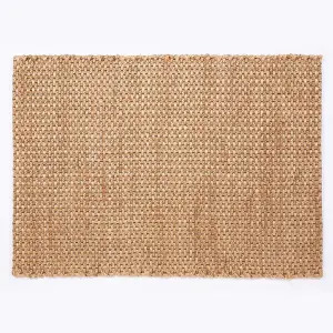 Kettlewell Natural Jute and Cotton Floor Rug 170 x 120cm