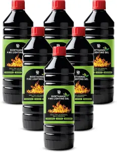 Primes DIY Firelighter Gel, Firepits - Fires & Log Burner - Camping Grill - Bonfire - Ethanol Burners (6 Litre)