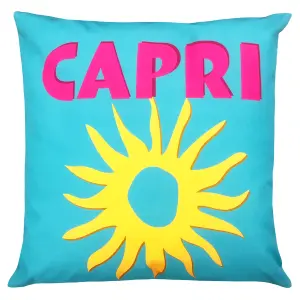 furn. Capri Printed UV & Water Resistant Outdoor Polyester Filled Cushion