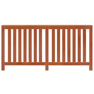 Radiator Cover Wax Brown 169x19x84 cm Solid Wood Pine