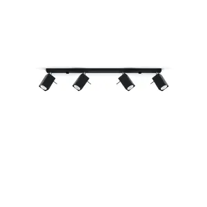 Merida Steel Black 4L Light Classic Ceiling Light