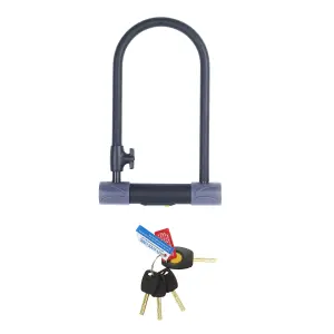 Yale Black Hardened steel Key D-lock (W)115mm