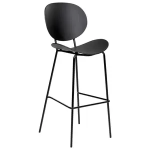 Set of 2 Bar Chairs SHONTO Black