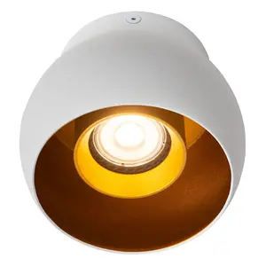 Lucide Torben Modern Ceiling spotlight 12,5cm - 1xGU10 - White