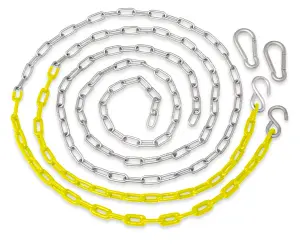 Swingan - Vinyl Coated Chain for Swing - Set of 2 - Yellow