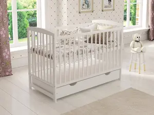 Jacob cot bed 120x60cm with drawer & Aloe Vera mattress