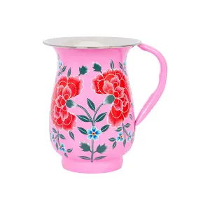 BillyCan Hand-Painted Picnic Water Jug - 1.7L - Peony