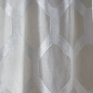 Polyester Semi Sheer Rod Pocket Curtain Panel 228 W x 140 D cm