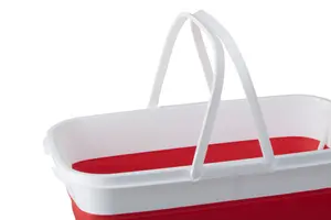 Maison by Premier Averill Collapsible Red White Rectangular Basket