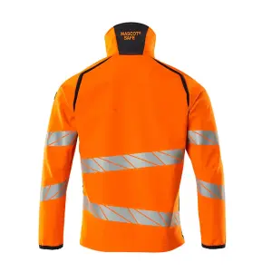 Mascot Accelerate Safe Softshell Jacket (Hi-Vis Orange/Dark Navy)  (Large)