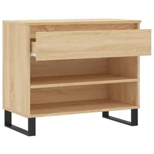 Berkfield Shoe Cabinet Sonoma Oak 70x36x60 cm Engineered Wood