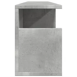 17 Stories Wall Cabinet 100X20x30 Cm Engineered Wood Concrete Grey