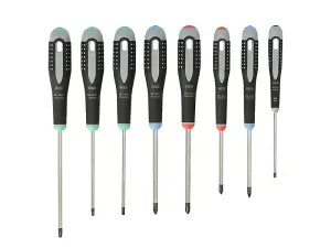 Bahco BE-9872 ERGO Screwdriver Set - 8 Premium Tools for Precision and Comfort