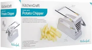 Kitchencraft Potato Chipper, White, Stainless Steel