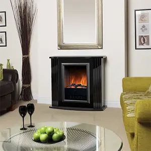 Dimplex Mozart Black Electric Fireplace Suite - OPTIFLAME - 2KW - REMOTE CONTROL