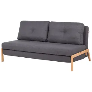 Beliani Retro Sofa Bed EDLAND Dark Grey