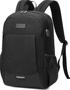 Lightweight 15.6 Inch Laptop Backpack Rucksack Bag For Men Women, Water Resistant College High School Bag Boys With USB Charging Port