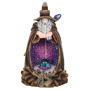 Something Different Wizard Backflow Incense Burner Brown/Purple (One Size)