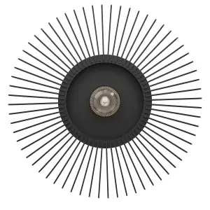 Eglo Palombaia Black Wooden Ceiling Light