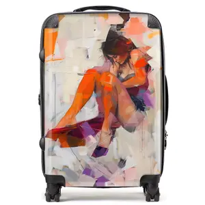 Poised In Reflection Suitcase - Medium