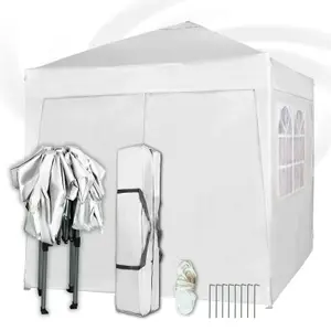 MCC Direct 2X2 Pop up White Gazebo with Sides