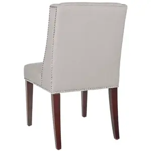 Philllip Solid Birch Upholstered Dining Chair (Set of 2) Taupe