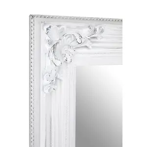 Interiors by Premier Baroque Antique White Wall Mirror