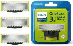 Philips Oneblade Original Replacement Blades, For Oneblade Electric Shaver And Trimmer, Durable Stainless Steel, Trim, Edge And Shave, 3 Pack, Model